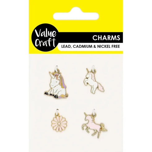 Assorted Unicorn Shape Charms Set